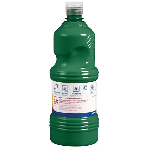 Prang Ready-to-Use Tempera Paint, 32-Ounce Bottle, Green (23204) - color: Green