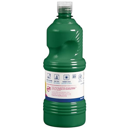 Prang Ready-to-Use Tempera Paint, 32-Ounce Bottle, Green (23204) - color: Green