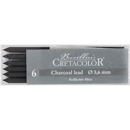Cretacolor Charcoal Lead, Charcoal Lead Soft Box of 6 - style: Charcoal Soft