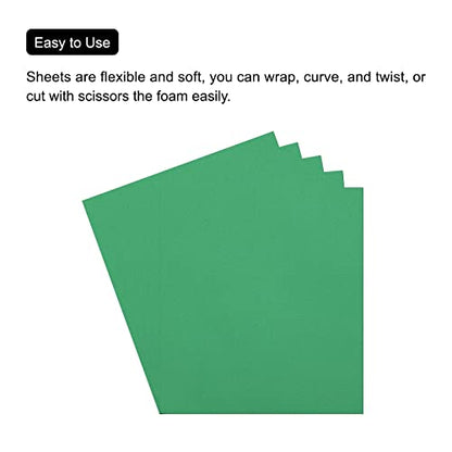 MECCANIXITY EVA Foam Sheets Light Green 19.7 Inch x 17.7 Inch 0.8mm Thick Crafts Foam Sheets for Costumes, Arts and Crafts Projects Pack of 5 - color: Light Green, size: 19.7 x 17.7 x 0.03 in