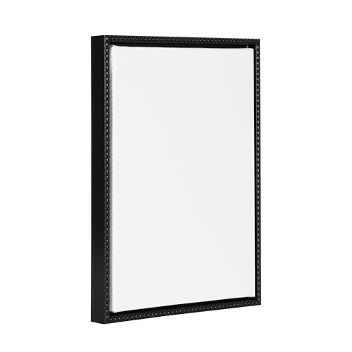 Kate and Laurel Sylvie Blank Framed Canvas Wall Art, 16x20 Black Beaded, Vintage Modern Empty Canvas for Paint-Your-Own Art, Ready to Paint Premium Canvas Already Framed - color: Sylvie Beaded Black