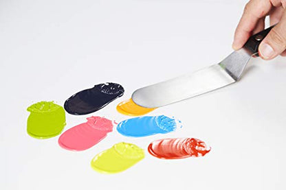 Liquitex Professional Freestyle Small Painting Knife, No. 9 | Rustproof Stainless Steel Knife Blade, Non-Slip Ergonomic Handle for Grip, Riveted Handle for Durability - size: Small, style: No. 9