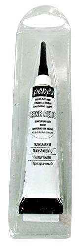 PEBEO Vitrail Glass Paint 773600 Konturenpaste 20 ml Tube transparent Blister Packaging - color: Transparent, size: 0.68 Fl Oz (Pack of 1)