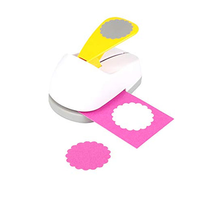 Craft Lever Punch 2 inch Ware Circle Paper Punch Professional Tool for Paper Crafting DIY Projects，Gifts，Stationery，Education，Greeting Cards Arts Fun Projects - color: Circle Ware