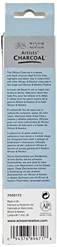 Winsor & Newton Artists' Willow Charcoal, Thin, Box of 12 - color: Thin, style: Box of 12