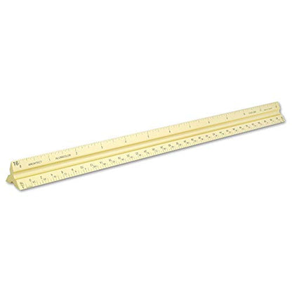 Alumicolor Aluminum Architect Solid Drafting Scale, 12IN, Gold - color: Gold, size: 12 Inch, style: Architect