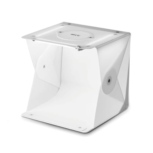 Foldio2 Plus (15inch Lightbox for Product Photography / 15" x 15" / Portable Studio, Dimmable LED Chips, CRI 97+, White & Black Background Sheets Included) by ORANGEMONKIE - size: Foldio2 Plus