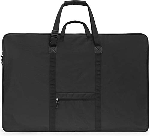 Nicpro Art Portfolio Bag 24”x 36'', Nylon Artist Bag with Reinforced Edges | Durable 840D Fabric, Adjustable Shoulder Strap, 3-sided zipper, Waterproof Art Portfolio Case, for Canvas Artwork Solar Panel - size: 24 x 36 inches