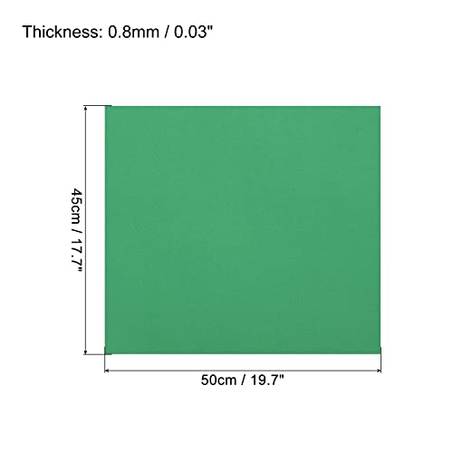 MECCANIXITY EVA Foam Sheets Light Green 19.7 Inch x 17.7 Inch 0.8mm Thick Crafts Foam Sheets for Costumes, Arts and Crafts Projects Pack of 5 - color: Light Green, size: 19.7 x 17.7 x 0.03 in
