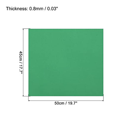 MECCANIXITY EVA Foam Sheets Light Green 19.7 Inch x 17.7 Inch 0.8mm Thick Crafts Foam Sheets for Costumes, Arts and Crafts Projects Pack of 5 - color: Light Green, size: 19.7 x 17.7 x 0.03 in