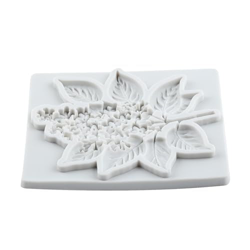 Flower Polymer Clay Mold Flower Branch Leaf Silicone Molds - color: Style J
