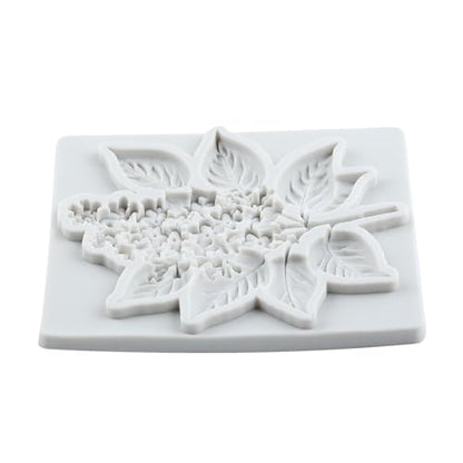 Flower Polymer Clay Mold Flower Branch Leaf Silicone Molds - color: Style J