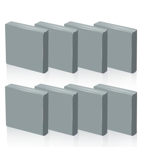 Phinus Kneaded Erasers for Artists, Drawing Eraser, Grey Kneadable Eraser, Absorbent Kneaded Eraser for Art Supplies, Charcoal Pencils, Sketching Supplies (8 Pack)