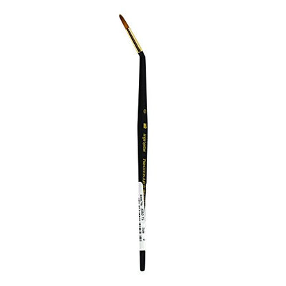 Princeton Mini-Detailer Tight Spot Brush, Synthetic, Short Handle, Size 0, 1 Count - color: Black, size: Size 0