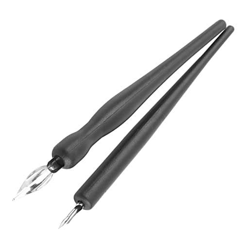 Manga Cartoon Comic Dip Pen Set,1 Set Drawing Painting Kit Tool with 2 Manga Pen Nib Holder & 5 Replacement Nibs & 1 Eraser for Comic Calligraphy, Art Supplies