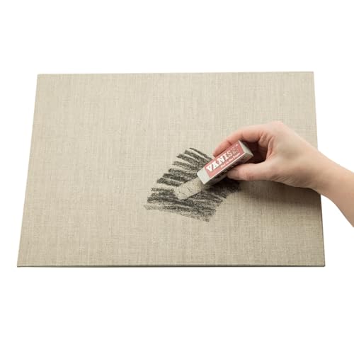 Senso Clear Primed Linen Panels - Small Sampler Set of 12 Canvas Panels - 3 Each of Sizes 8x10, 9x12, 11x14, and 16x20 for Painting Oils, Acrylics, Pastels and More - size: Small Set of 12