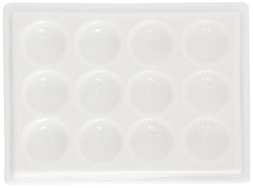 Jack Richeson 420717 Porcelain Palette 12 Well Medium Tray