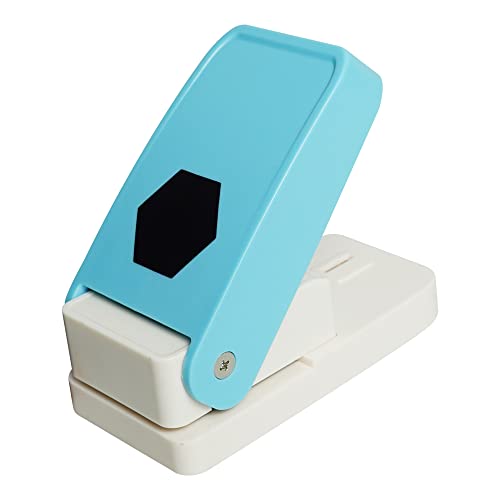 1.5 inch Hexagon Punch Craft Lever Punch Handmade Paper Punch for Crafting Scrapbooking Cards,DIY Cards Making Candy Color by Random - color: 1.5 inch Hexagon