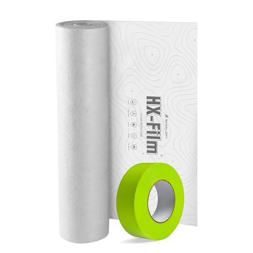 39" x200' Heavy-Duty Floor Protection | Construction Grade Carpet Protector | Drop Cloth Plastic Film for Hardwood Floors | Waterproof Painters Covering with No Residue(Summit White) - color: Summit White, size: 39" x 200'