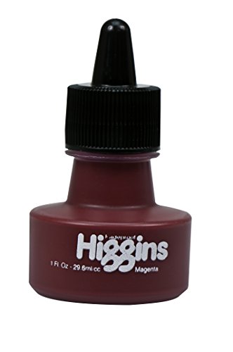 Higgins Pigmented Drawing Ink, Magenta, 1 Ounce Bottle (44665) - color: Magenta
