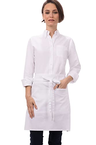 Chef Works Unisex Half Bistro Server Apron - color: White