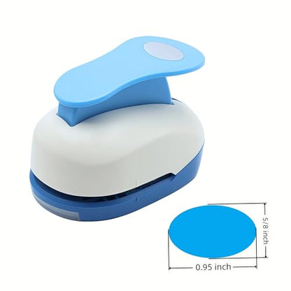 Oval Punch 1 inch Craft Lever Punch Handmade Paper Punch for Crafting Scrapbooking,DIY Card Making Candy Colour by Rondam 1 inch Oval - color: 1 inch Oval