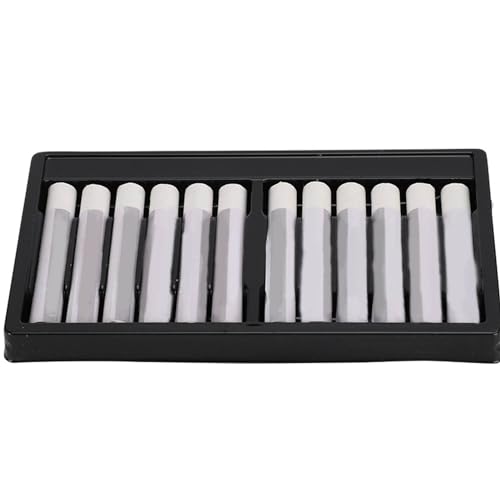 12Pcs White Oil Pastels, Single Colors Oil Paint Sticks Set, White Soft Oil Pastels, Fine Oil Pastel Set for Beginners, Indoor Activities, Painter, School Supplies