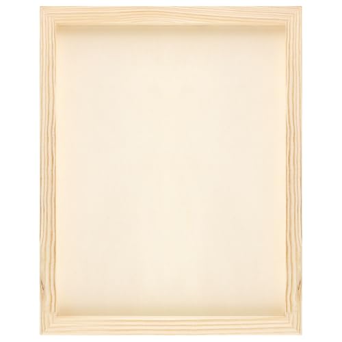 8 Pack 8x10 Inch Unfinished Wood Canvas Panels, 2CM/0.78 Inch Deep Wooden Rectangular Canvas Boards for Crafts, Painting - size: 8x10 Inch