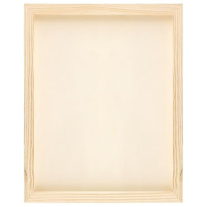 8 Pack 8x10 Inch Unfinished Wood Canvas Panels, 2CM/0.78 Inch Deep Wooden Rectangular Canvas Boards for Crafts, Painting - size: 8x10 Inch