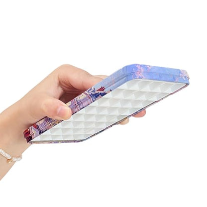 40Pcs Empty Half Pans Watercolor Tin Palette with Magnetic Stripe | Travel Tin Palette Case,Portable Artist Paints Half Pan Kits,DIY Watercolor Oils Acrylics Painting Drawing - color: Paris Impression