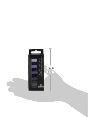 Rembrandt Soft Pastel Set, Deep Violets, 5 Count