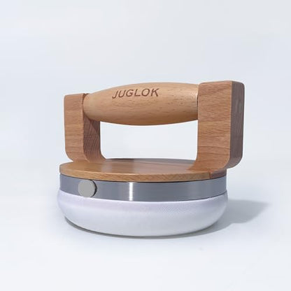JUGLOK Wooden Printing Tool for Block Printing – 4 Inch Printmaking Tool with Ergonomic Wooden Handle, Stainless Steel Edge & Nylon Mesh Base, Ideal for Linocut and Art Prints (Classic Oak) - color: Classic Oak