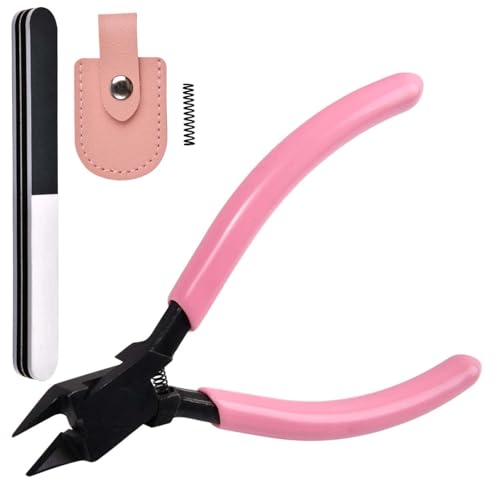 SPEEDWOX 4.3-inch Model Nippers Model Tools for Advancers to Repair and Fix Plastic Models with Ultra-thin Single-edge Sprue Cutter for Plastic Model Building with Polishing Block, Protection Cap