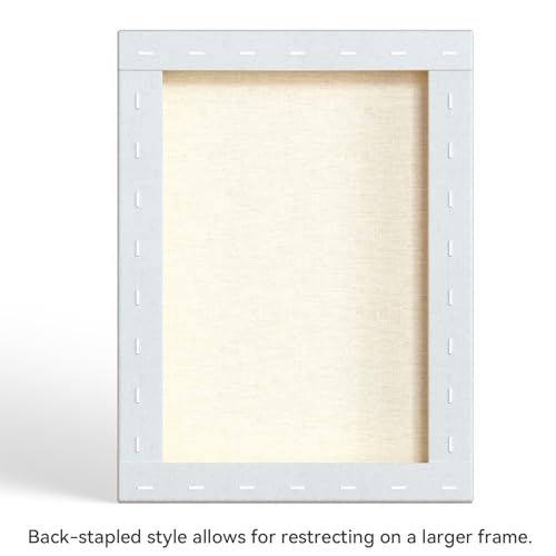 PHOENIX 12x16 Inch 2 Pack Gallery Canvas - 1.5 in Thick Canvases for Painting - Deep Edge 100% Cotton 11 Oz. Gesso Primed White Blank Professional Canvas Oil & Acrylic Paints - size: 12"x16", style: Gallery