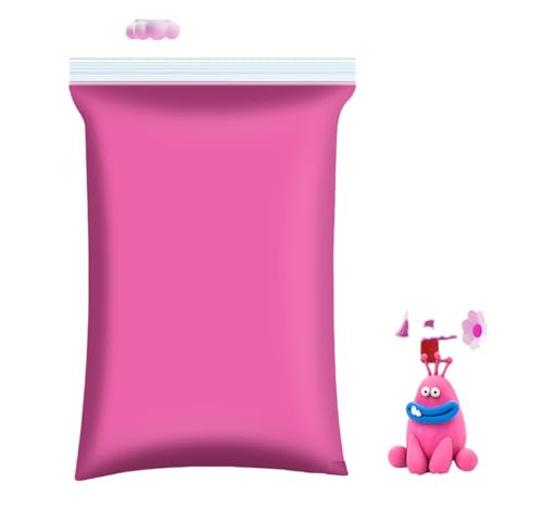 100g Foam Clay, Air Dry Clay for Adults, Colored Foam Clay, Pink Air Dry Ultra Light Clay, Non-Toxic, Non-Sticky, Ideal Gift for Boys and Girls - color: Pink, size: 100g