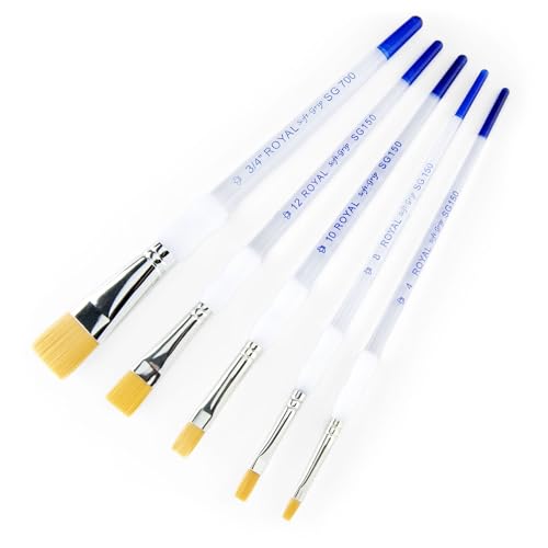Royal & Langnickel SG-304 5 Piece Flat Brush Set
