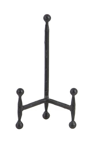 Deco 79 Metal Display Easel Tabletop Easel with Ball Details, Set of 3 Display Stand 12", 10", 8"H, Black - color: Black