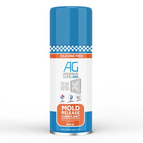 Adhesive Guru Non Silicone Epoxy Mold Release Spray (13.5 fl oz), Silicone-Free Release Agent Aerosol Spray for Epoxy Resin Molds, 1 Pack - color: 13.5 fl oz, size: 1 Pack