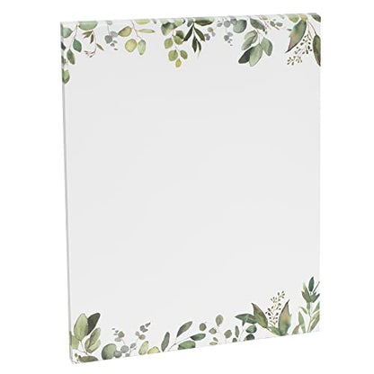 Leaf Theme Paper Stationery, Greenery Letterhead Paper 8.5 x 11 Inches, 50 Sheets, Elegant Writing Paper, Pretty Stationary Paper, Decorative Printer Paper - color: Leaf Paper 50 Set
