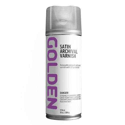 GOLDEN Satin Archival Varnish, 10 oz. Aerosol Can