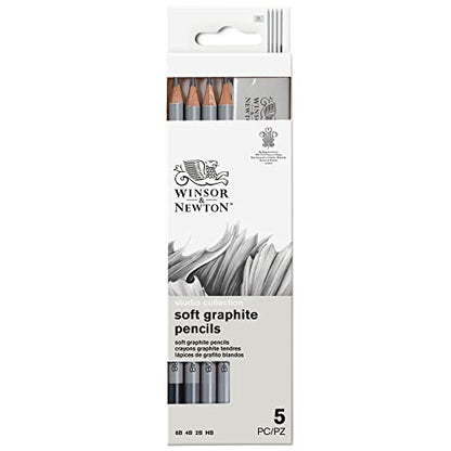 Winsor & Newton Studio Collection, Graphite Pencils, Set of 5 - style: 5 Graphite Pencils