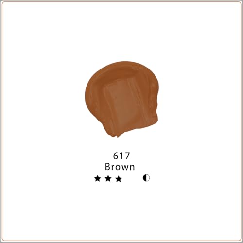Artecho Brown Acrylic Paint 120ml /4.05oz /4.05oz Tube | Semi Glossy Finish, High Pigment Rich Color Craft Paint for Canvas, Rocks, Wood, Fabric, Ceramic, Non-Toxic - color: Brown, size: 4.05 Fl Oz (Pack of 1)