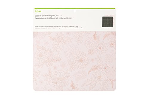 Cricut Self Healing Cutting Mat - Mat for use with TrueControl Knife, Rotary Cutter, Craft Knife, Xacto Knife - 12" x 12", Decorative, 2X Healing, Extra-Thick Cricut Cutting Mat, Rose - color: Rose, size: 14"L x 14"W