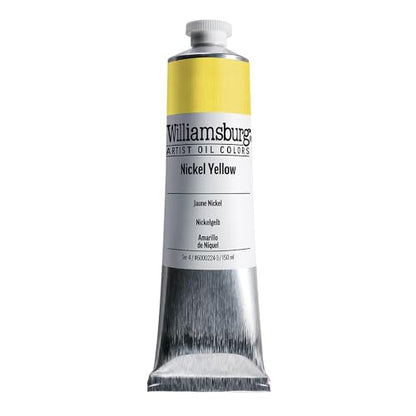 Williamsburg Artist Oil Colors, Nickel Yellow, 150 ml Tube - color: Nickel Yellow, size: 5.07 Fl Oz (Pack of 1)