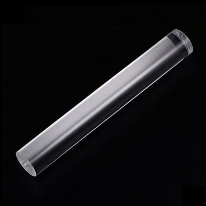 HARFINGTON Acrylic Clay Roller 7.28 Inch x 1 Inch Solid Non-Stick Plastic Round Tube Roller Polymer Clay Rod Fondant Rolling Pin for Shaping, Sculpting, Modeling DIY Crafts, Transparent - color: Transparent, size: 7.28 Inch x 1 Inch