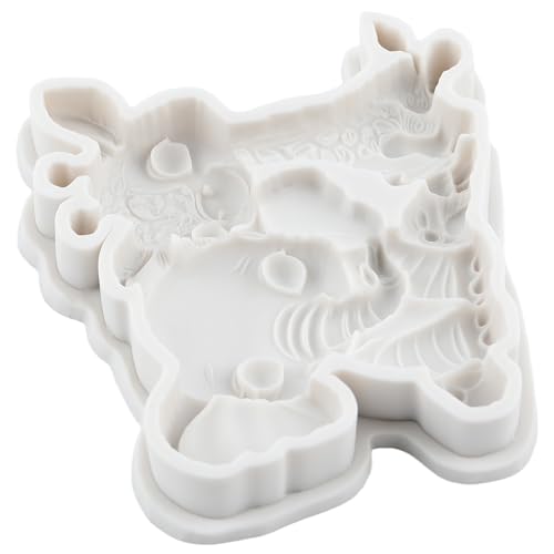 Forest Animal Polymer Clay Mold Giraffe Elephant Silicone Molds - color: Style H