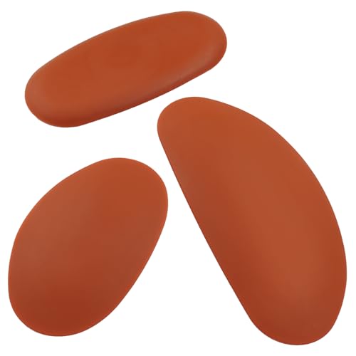 Bonsicoky Soft Silicone Pottery Rib Tools Set, 3 Pack, Red