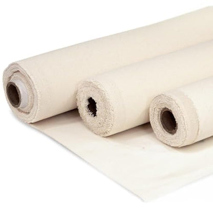 Barcelonetta | Canvas Fabric | Cotton Duck | Heavy | Natural 10oz | 62'' Wide | Arts & Crafts, Backings, Covers, Placemats (10 Yard) - color: Natural 10oz, size: 10 Yard