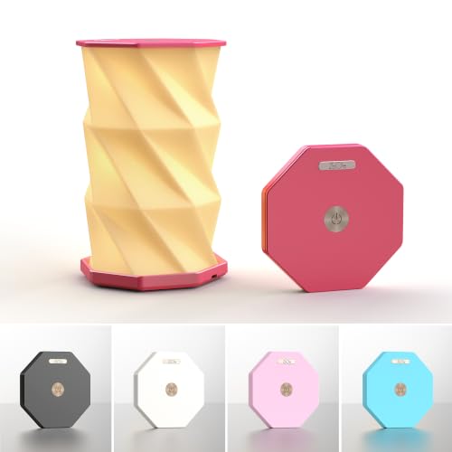 Portable Foldable Table Lamp, Japanese Gift, Paper Lantern Lights - color: Red