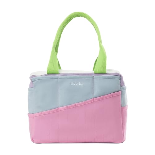Soolla Studio Bag: Art Supply Storage Organizer & Pottery Tool Bag, Washable Tote, Yarn Bag, Crochet, 30 Pockets, 15+ Colors - color: 80's Windbreaker
